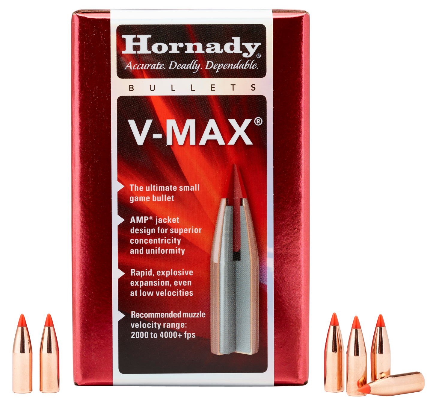 Hornady V-max, Horn 22415 Bull .243 65 Vmax 100-40