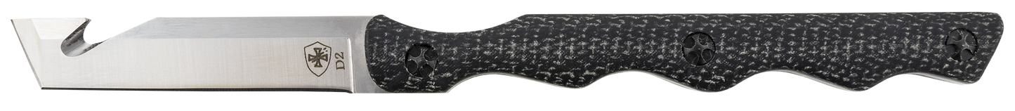 Templar Knife Neck, Temp Ntkr222 Neck Knife Black W/ Red D2 Tanto