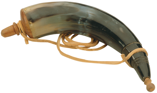 Traditions Authentic Powder Horn, Trad A1252      Authentic Powder Horn W/sling