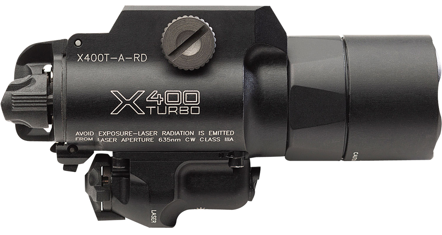 Surefire X400t, Sf X400t-a-rd Turbo Univer/pic 635 Nm Red Lsr