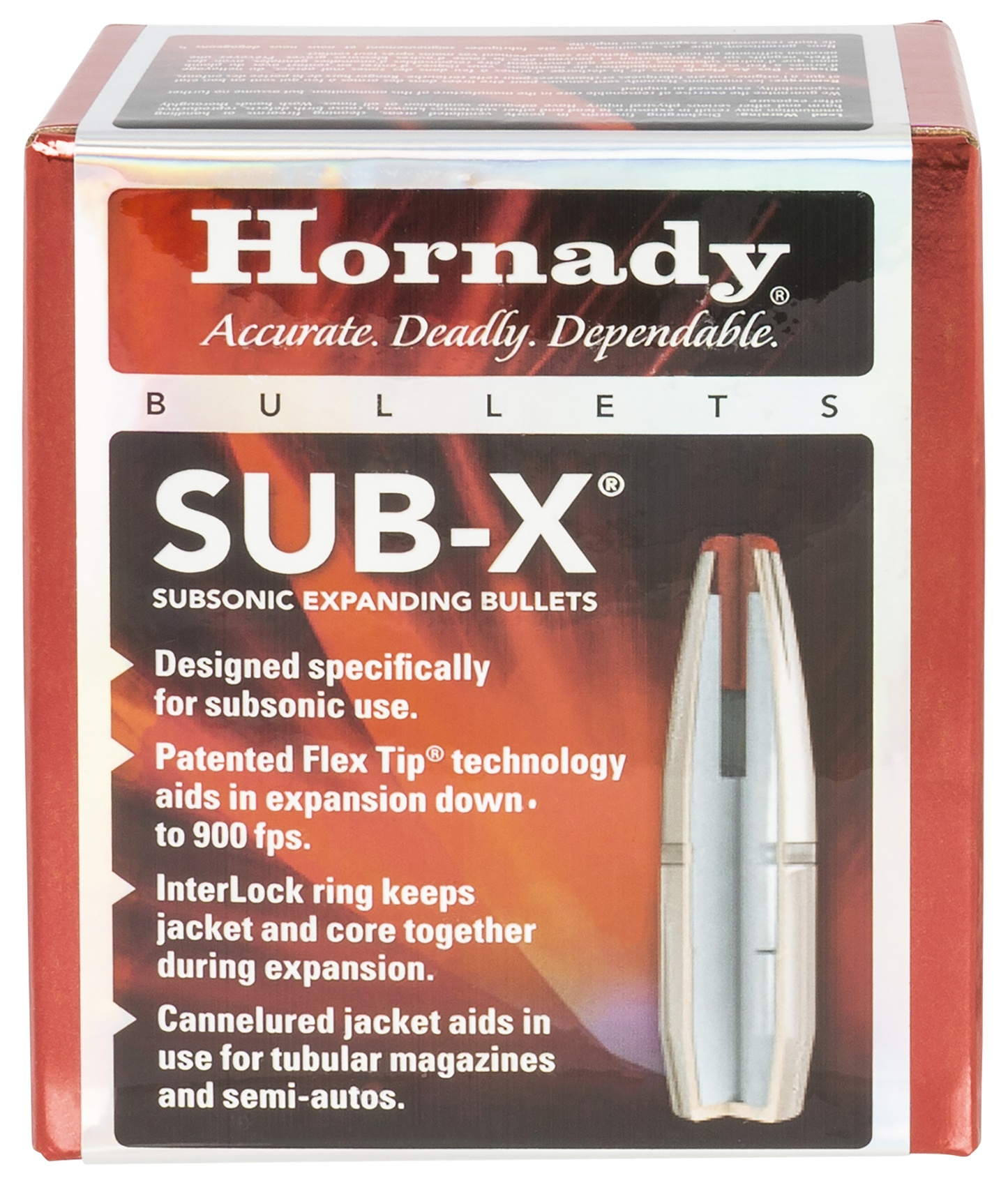 Hornady Sub-x, Horn 30718 Bull .308 175 Sub-x 100/15