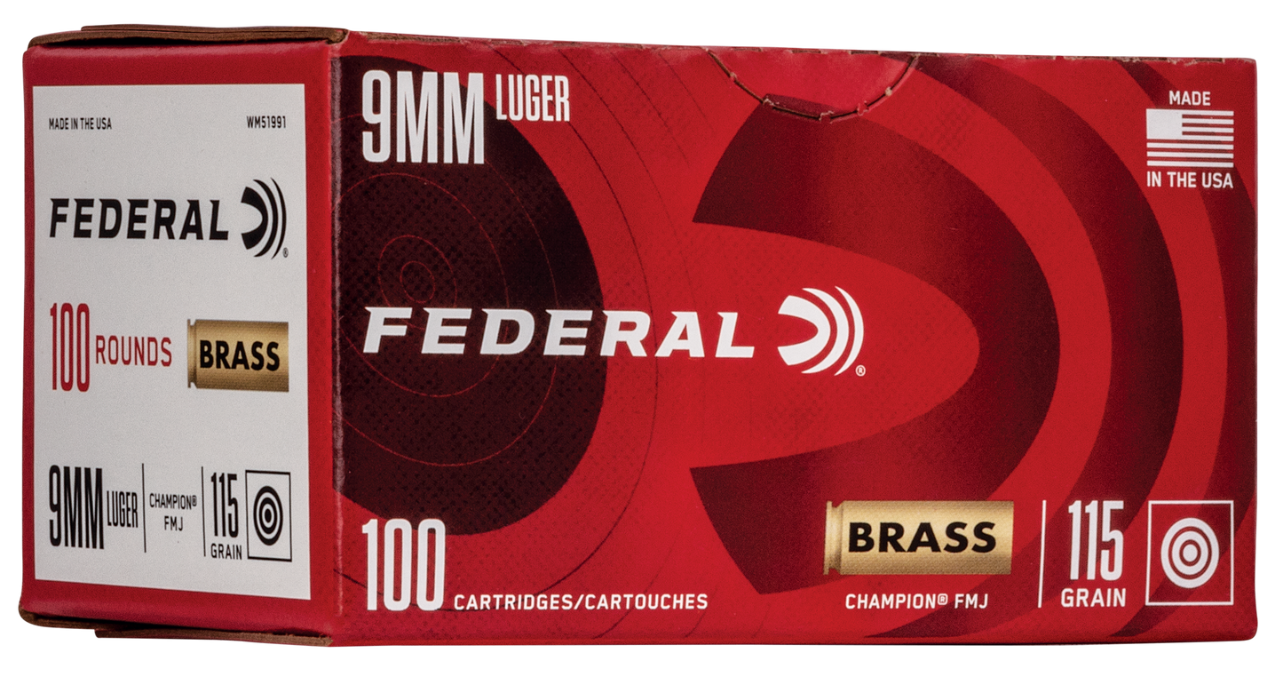 Federal , Fed Ae9ap100 9mm 124 Fmj 100/5