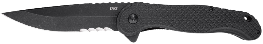 Columbia River Taco, Crkt 2267 Taco Viper Asted 4.22 Serrated Blk