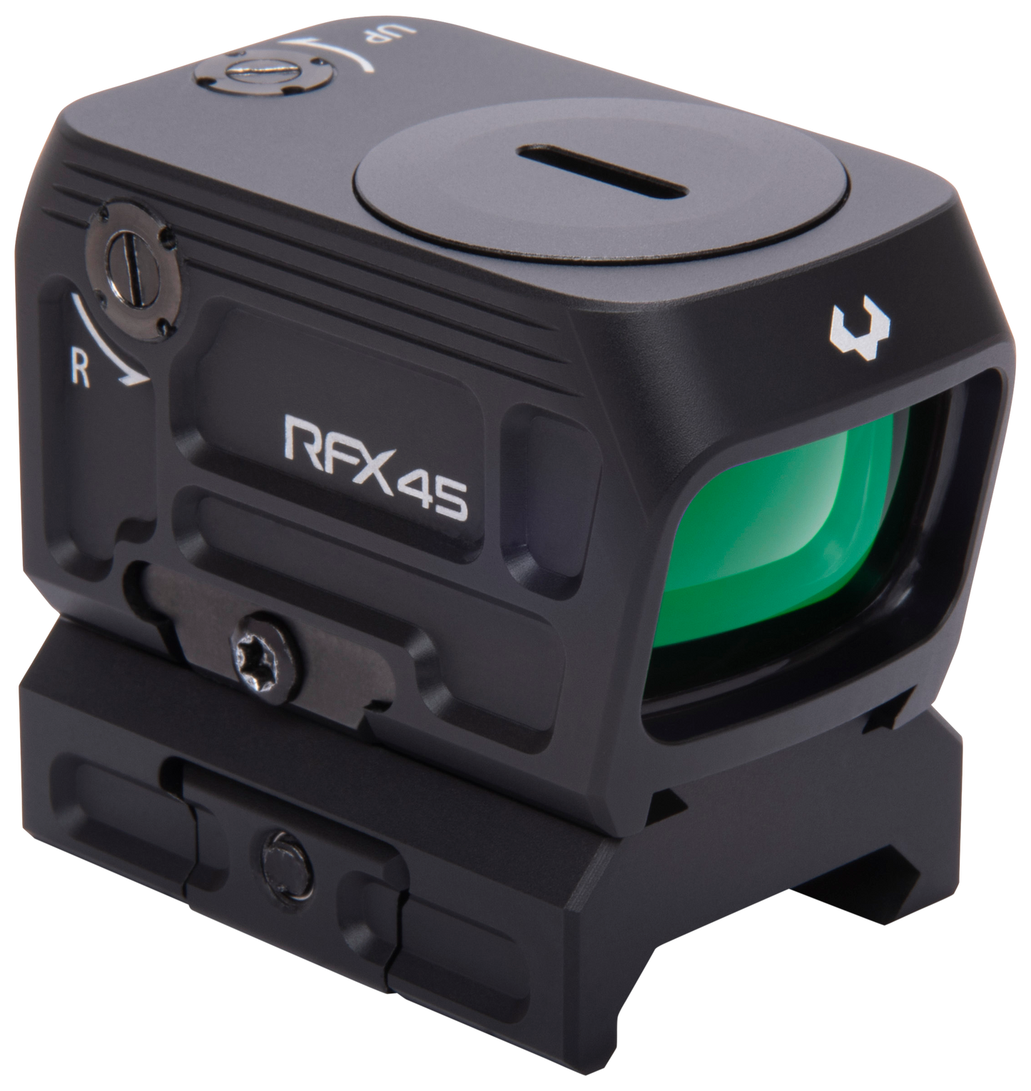 Viridian Rfx45 Closed Emitter Green Dot Sight, Vir 981-0059 Rfx45 Closed Em Grn Dot Acro Low Mnt