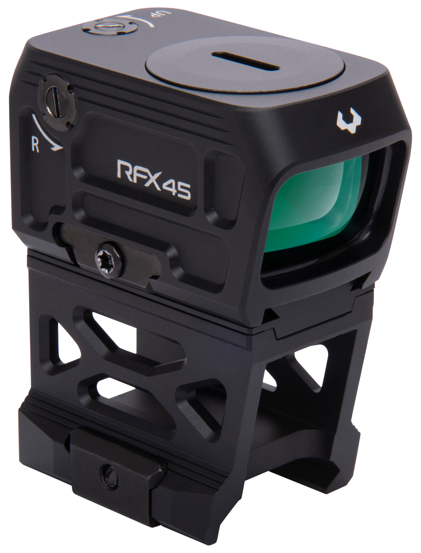 Viridian Rfx45 Closed Emitter Green Dot Sight, Vir 981-0060 Rfx45 Closed Em Grn Dot Acro Hgh Mnt