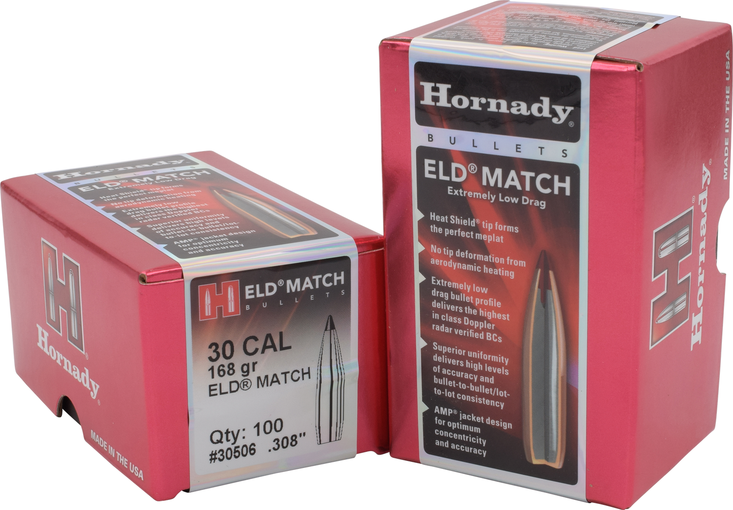Hornady Eld Match, Horn 30506 Bull .308 168 Eld-m 100/15