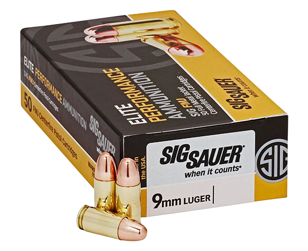 Sig Sauer Elite Ball, Sig E9mmb3-50 9mm 147 Fmj Elite 50/20