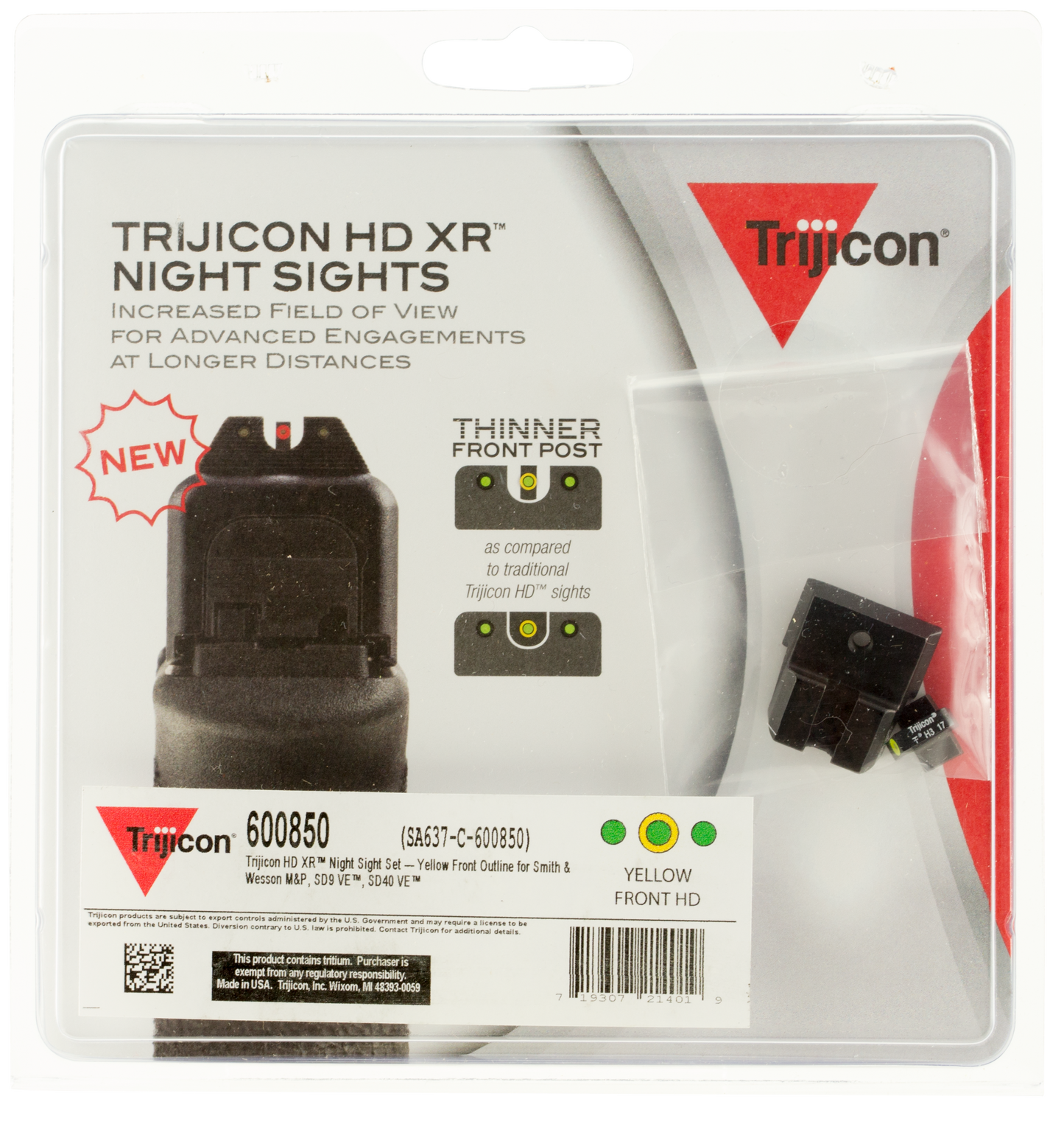 Trijicon Hd, Trj 600850  Hd Xr Ns  M&p Sd9 Sd40 Yfo