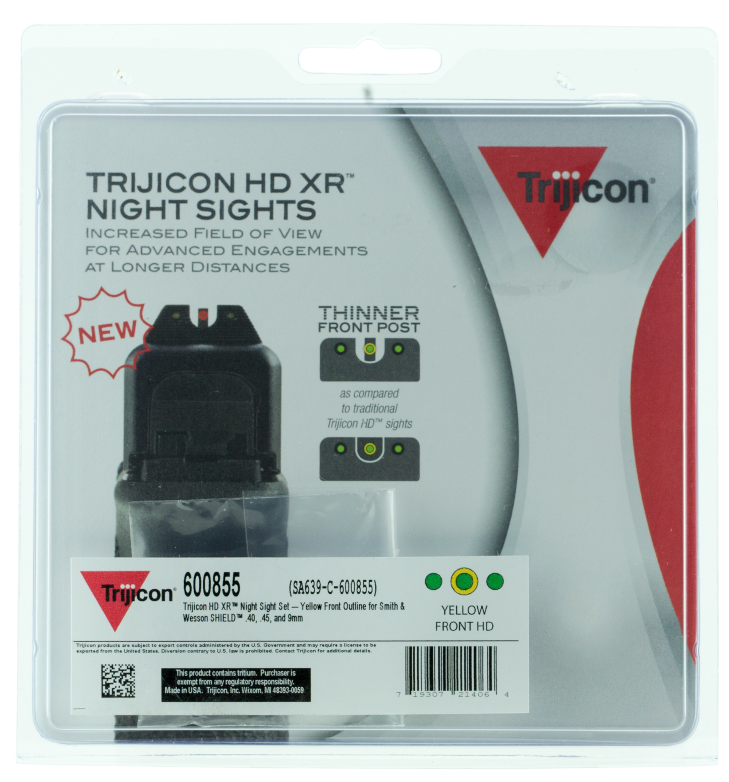 Trijicon Hd, Trj 600855 Hd Xr Ns S&w Shield Yfo
