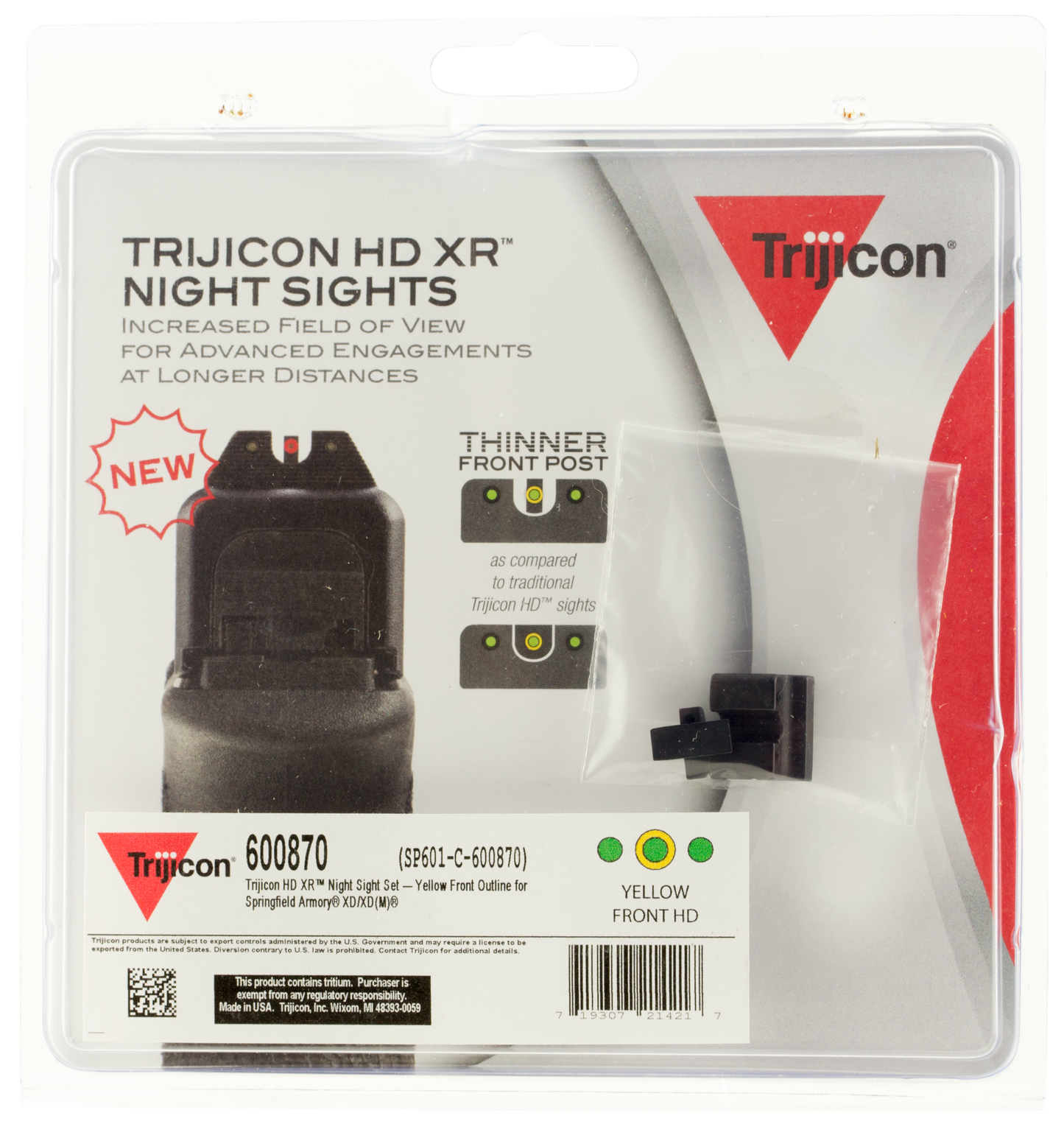 Trijicon Hd, Trj 600870 Hd Xr Ns Spg Xd/xdm Yfo