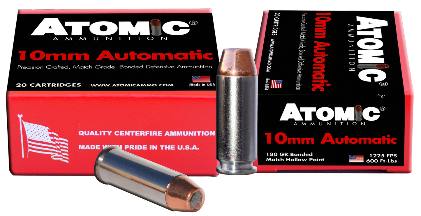 Atomic Pistol, Atomic 00457 10mm 180 Match Hp 20/10