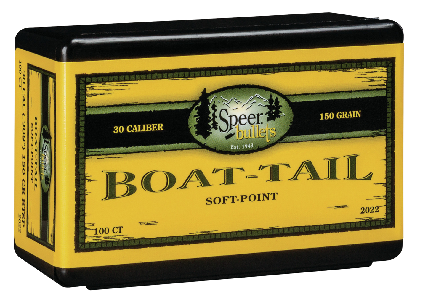 Speer Ammo Boat-tail, Speer 2022 Bull .308 150 Sptzr Bt 100