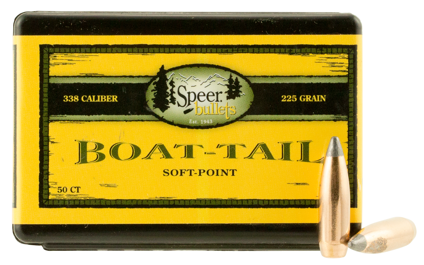Speer Bullets Rifle Hunting, Speer 2406 Bull .338 225 Bt Sp 50