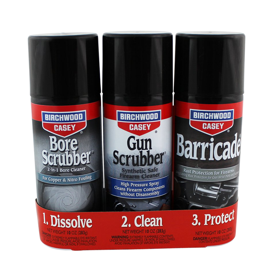 Birchwood Casey 1-2-3, Bir 33309 1-2-3 Aerosol Value Pack Kit 3 Cans