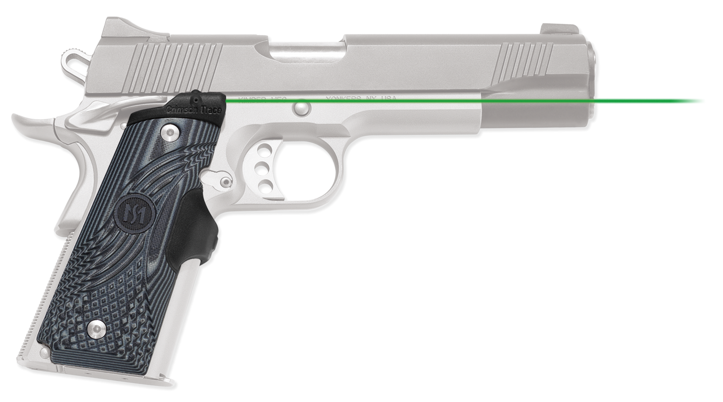 Crimson Trace Lasergrips, Crim Lg904g Master Gray 1911 G10 Gray Green