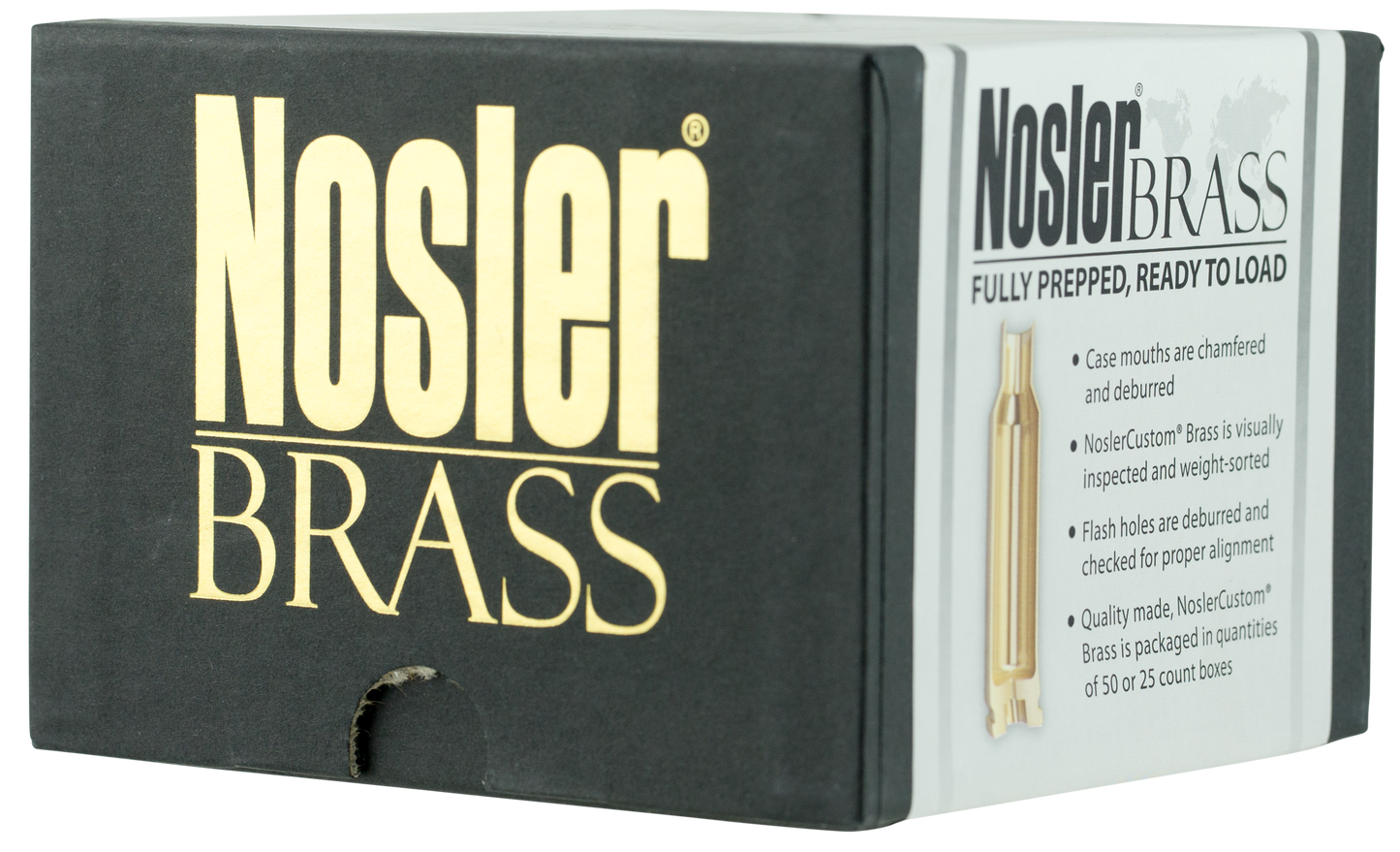 Nosler Unprimed Cases, Nos 10067 Custom Brass 22 Nosler 100