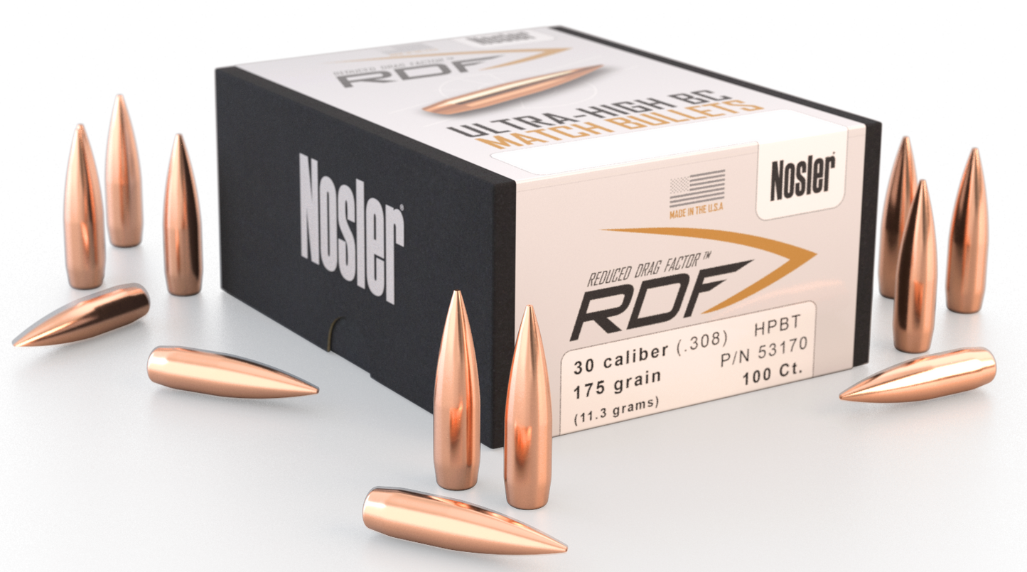 Nosler Rdf, Nos 53170 Rdf Match .308 175 Hpbt 100
