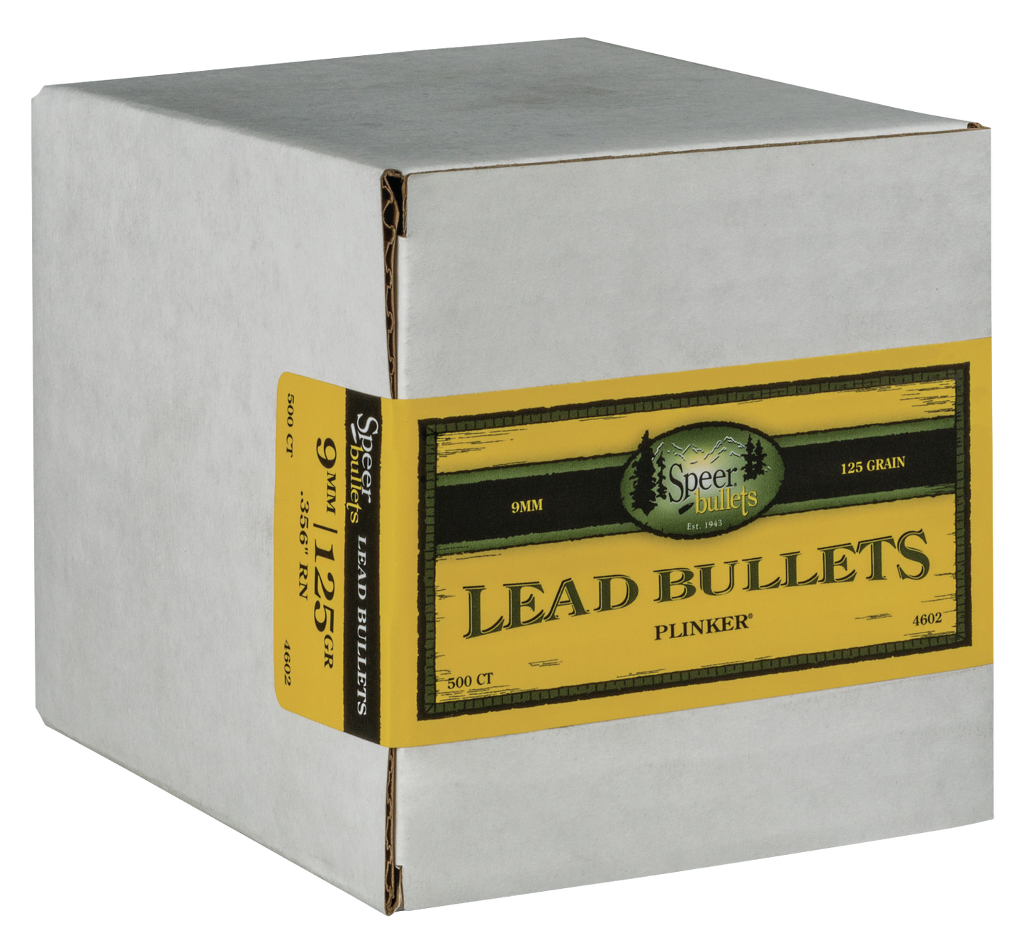 Speer Ammo Handgun, Speer 4602 Bull .356 125 Rn Lead 500