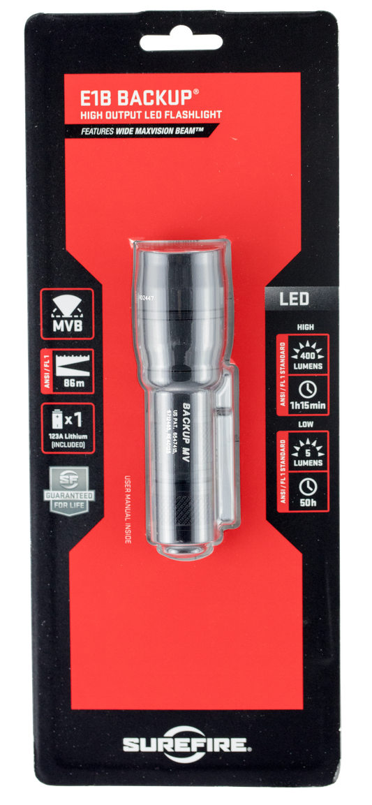 Surefire E1b, Sf E1b-mv      E1b W/14mm Max Vis  400