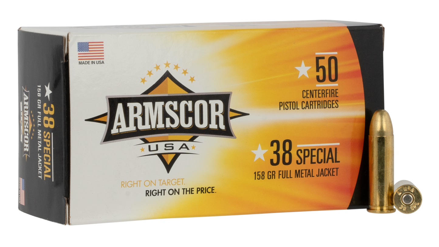 Armscor Pistol, Arms Fac3817n 38sp 158 Fmj 50/20