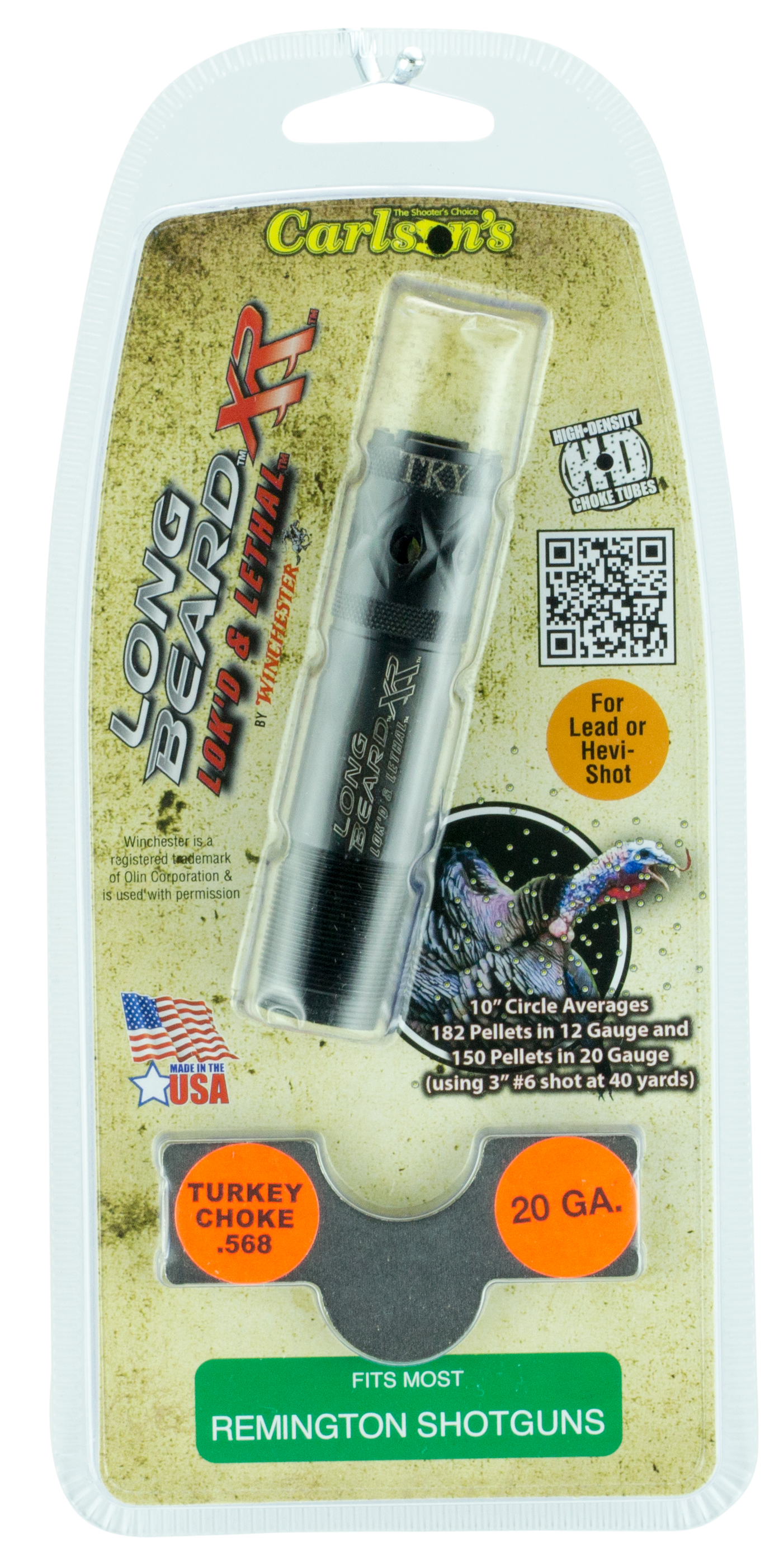 Carlsons Long Beard Turkey, Carl 70125 Lb Ported Tky 20g Rem
