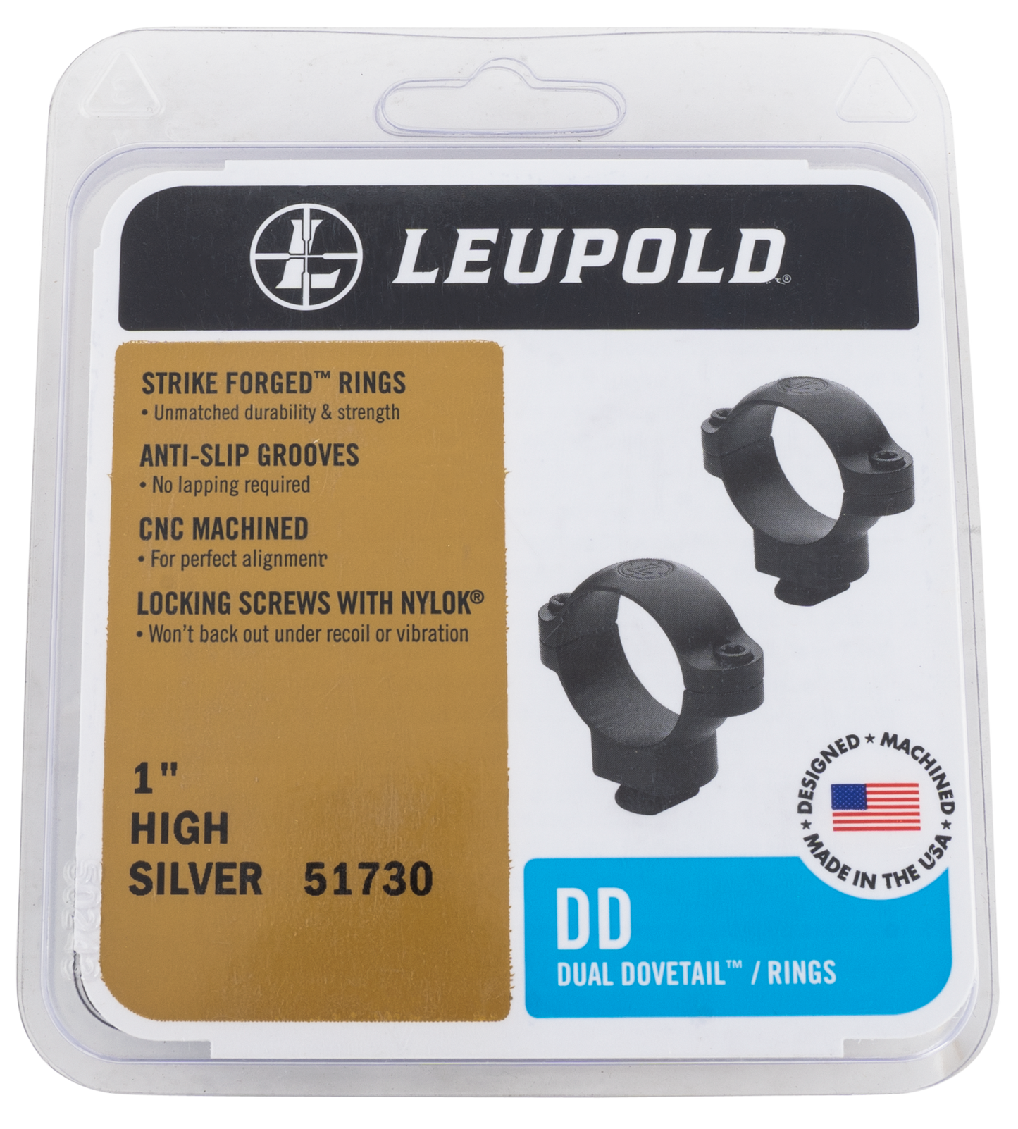 Leupold Dual Dovetail, Leu 51730 Dd Rings High Sl