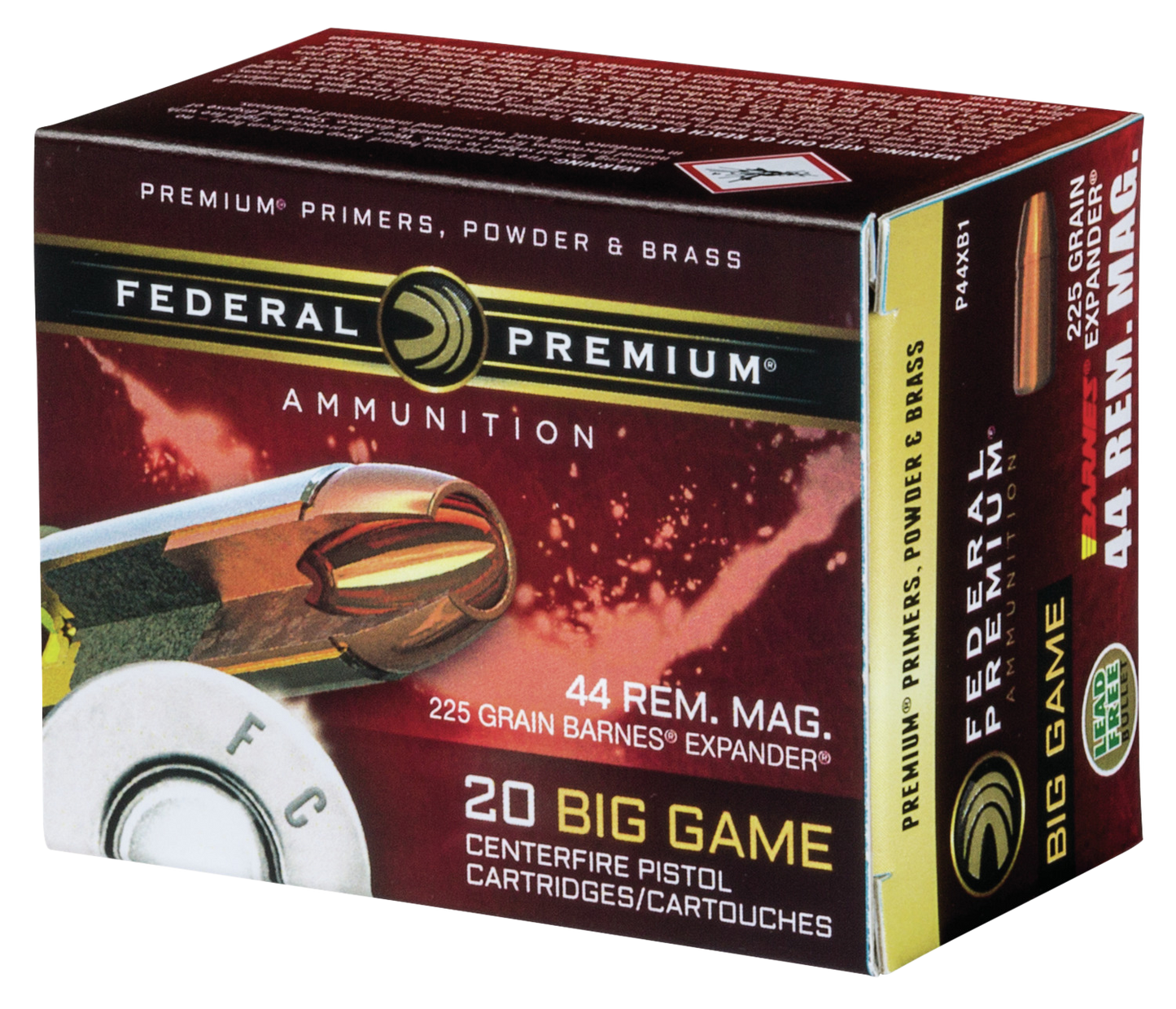 Federal Premium, Fed P44xb1 44mg 225 Brxvt 20/10