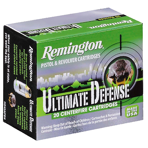 Remington Ammunition Ultimate Defense, Rem 28957 Hd40swa Ultd 40s 165bjhp 20/25