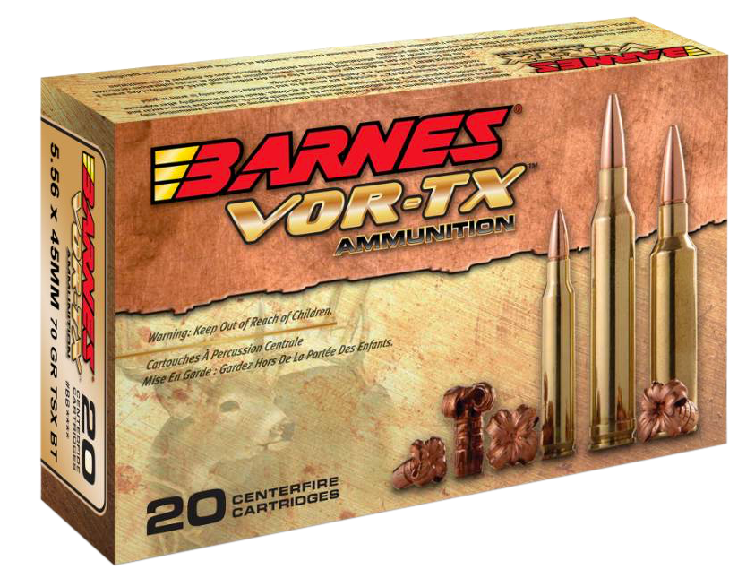 Barnes Bullets Vor-tx, Brns 31191 Bb556x2 5.56x45 70 Tsx Bt 20-10
