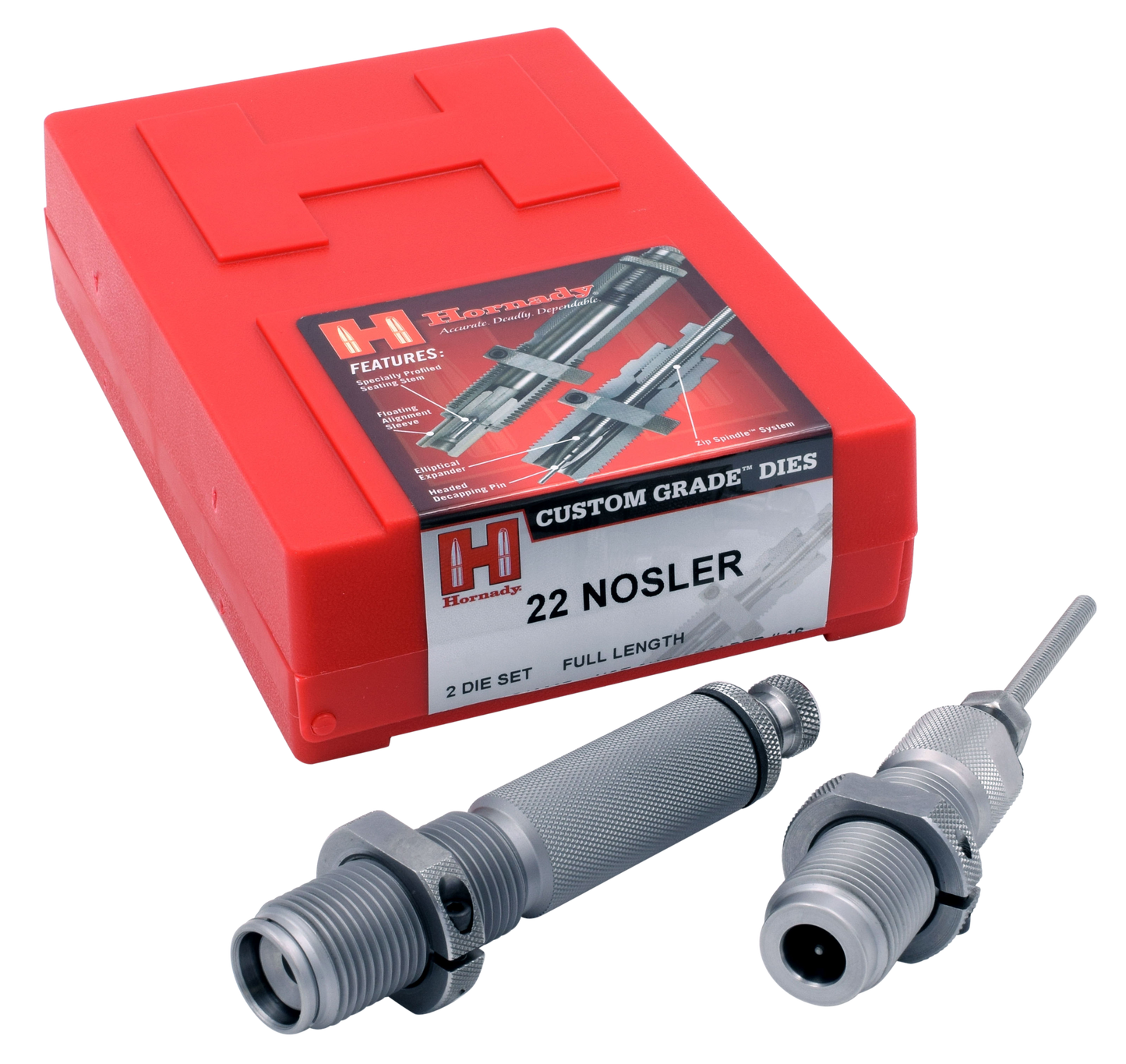 Hornady Custom Grade, Horn 546207  Ser3 2-die Set 22 Nosler