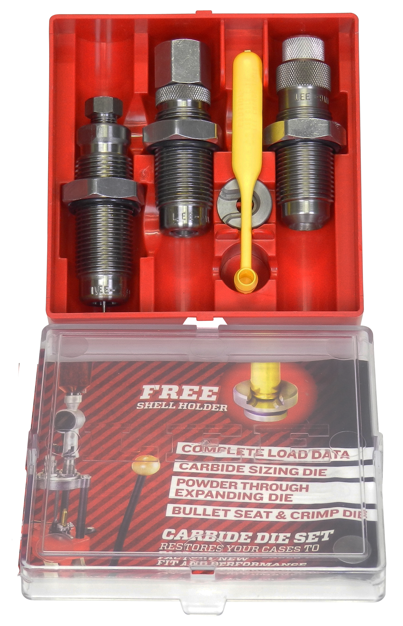 Lee Carbide, Lee 90176 3 Die Set 9mm Mak Carbide