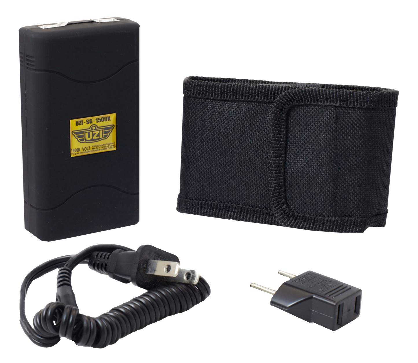 Uzi Accessories Stun Gun, Camp Uzisg1500 Uzi Stun Gun 1.5m Volt