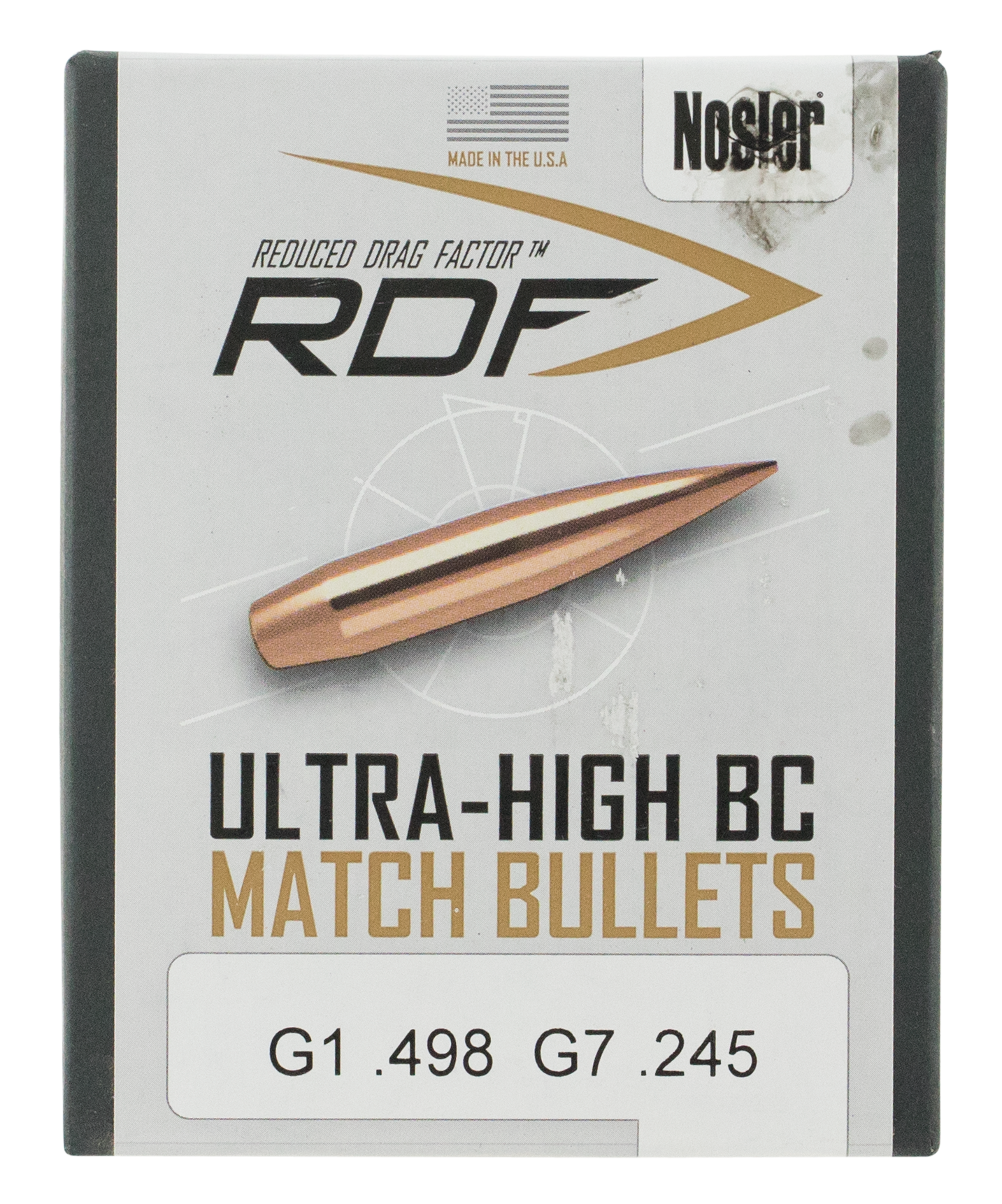 Nosler Rdf, Nos 53441 Rdf Match 22 85 Hpbt 100