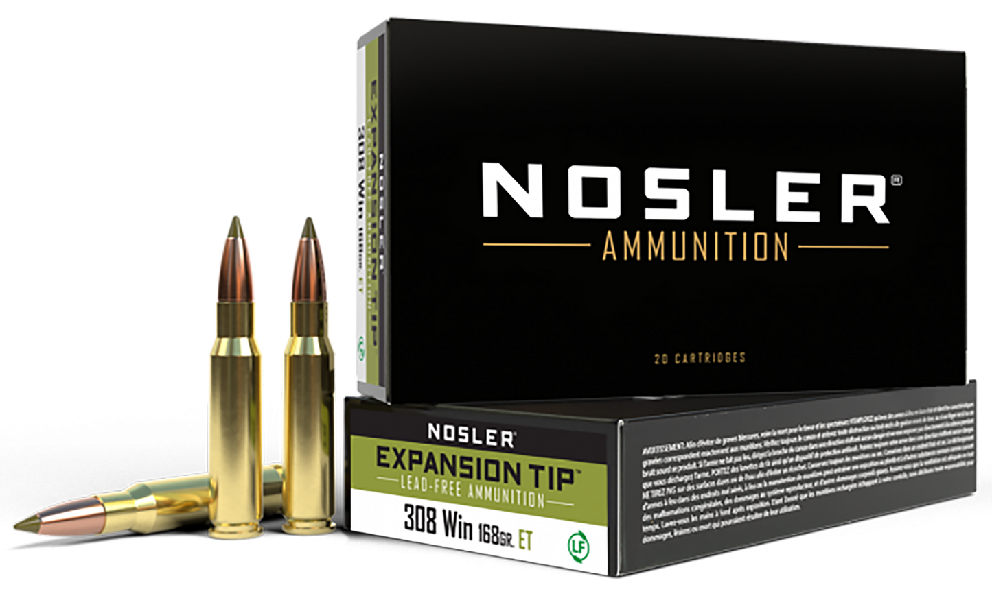 Nosler E-tip, Nos 40035 E-tip 308win 168 E-tip 20/10