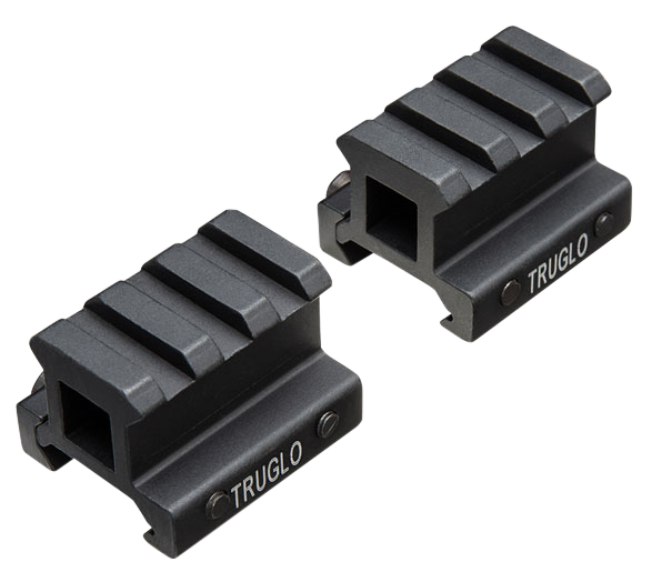 Truglo Riser Mount, Tru Tg-8982b Riser Mnt Pict 3/4 2-pc