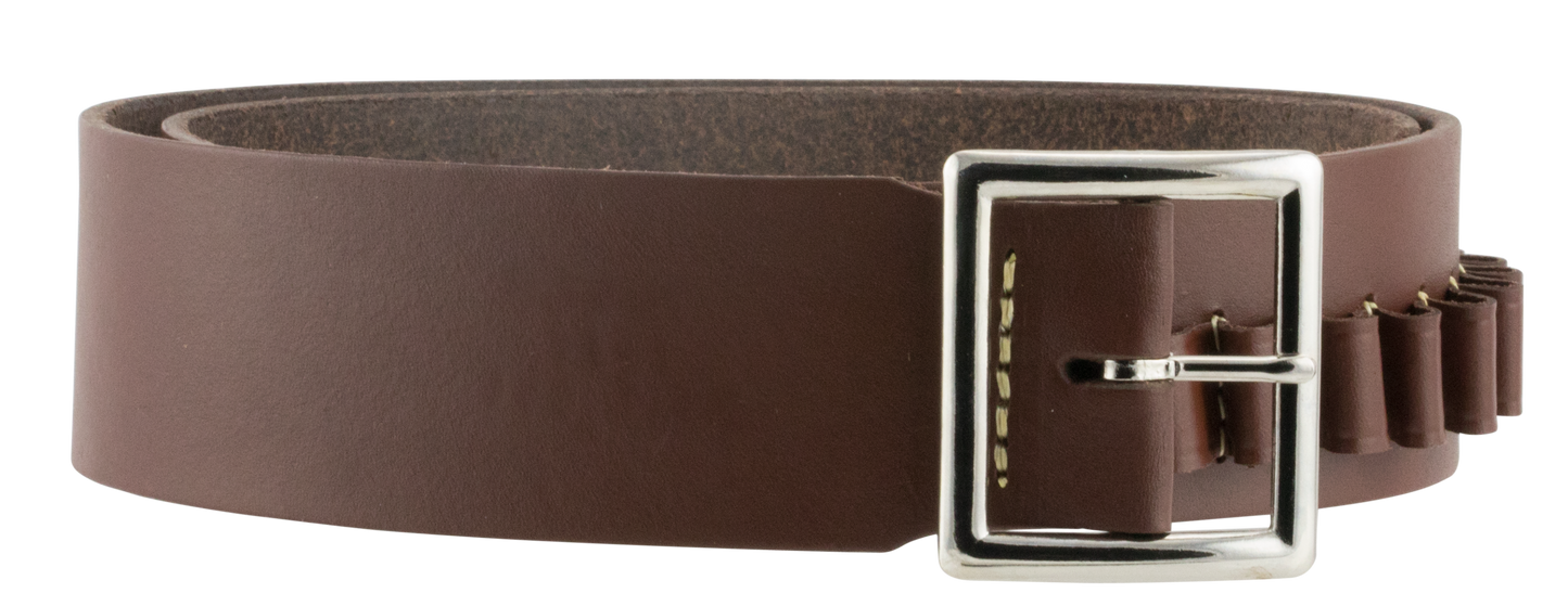Hunter Company Cartridge Belt, Hunt 1451l 2in Cart Leather Belt 45c Lrg Brn