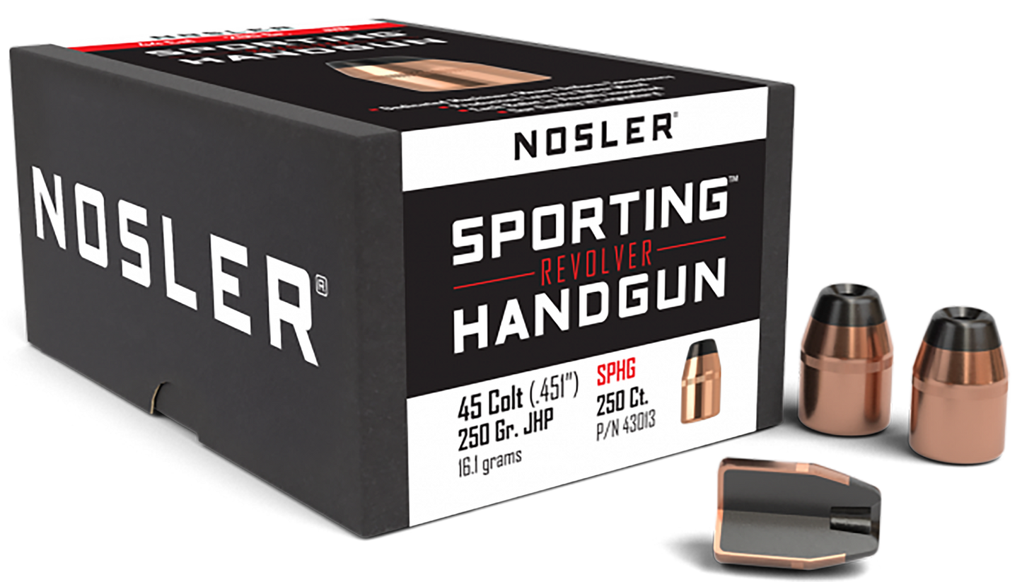 Nosler Sporting Handgun, Nos 43013 Handgun 45 250 Jhp 100