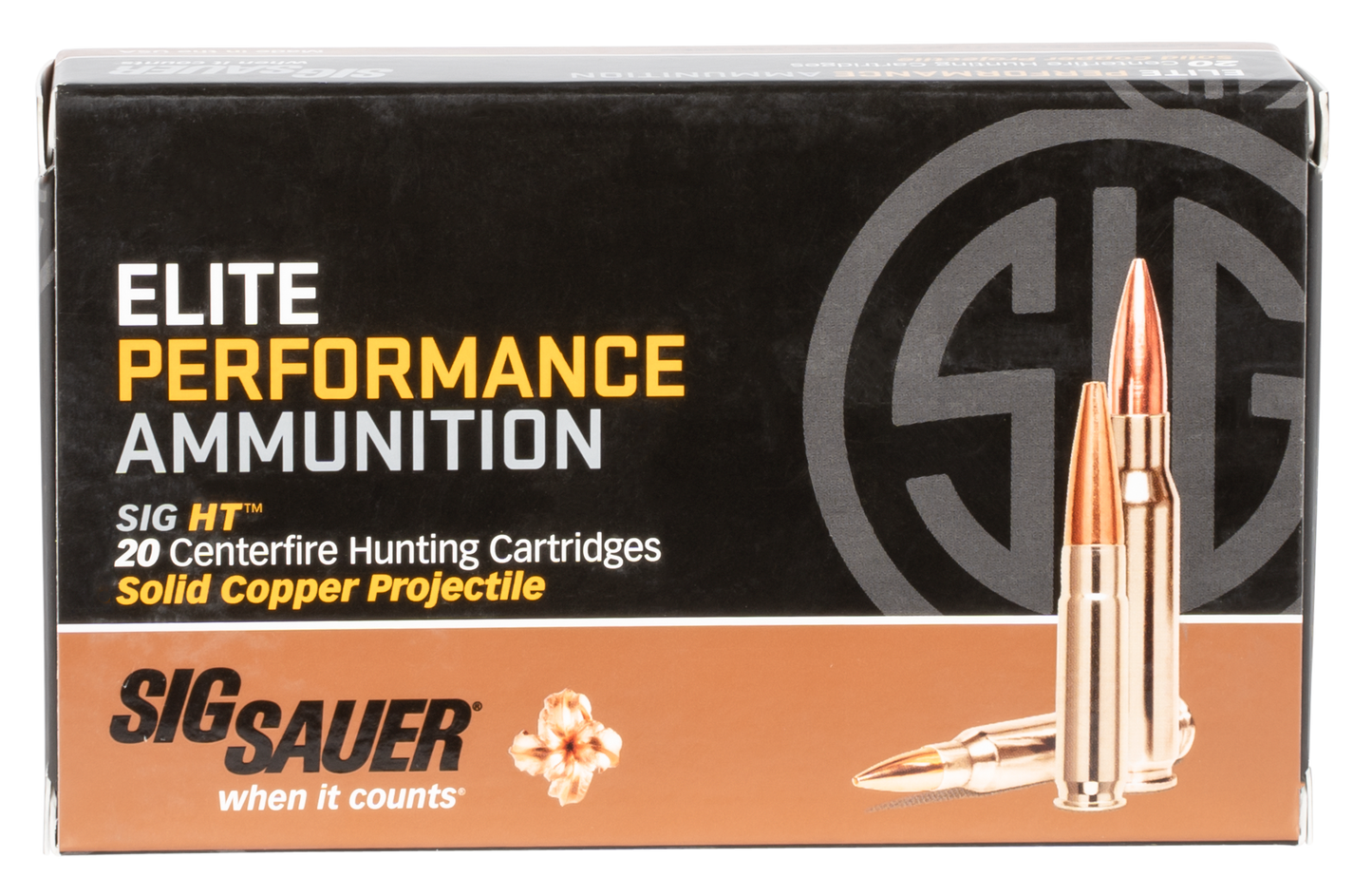 Sig Sauer Elite Copper Hunting, Sig E3wmh1-20 300mg 165 Elite Hnt 20/10