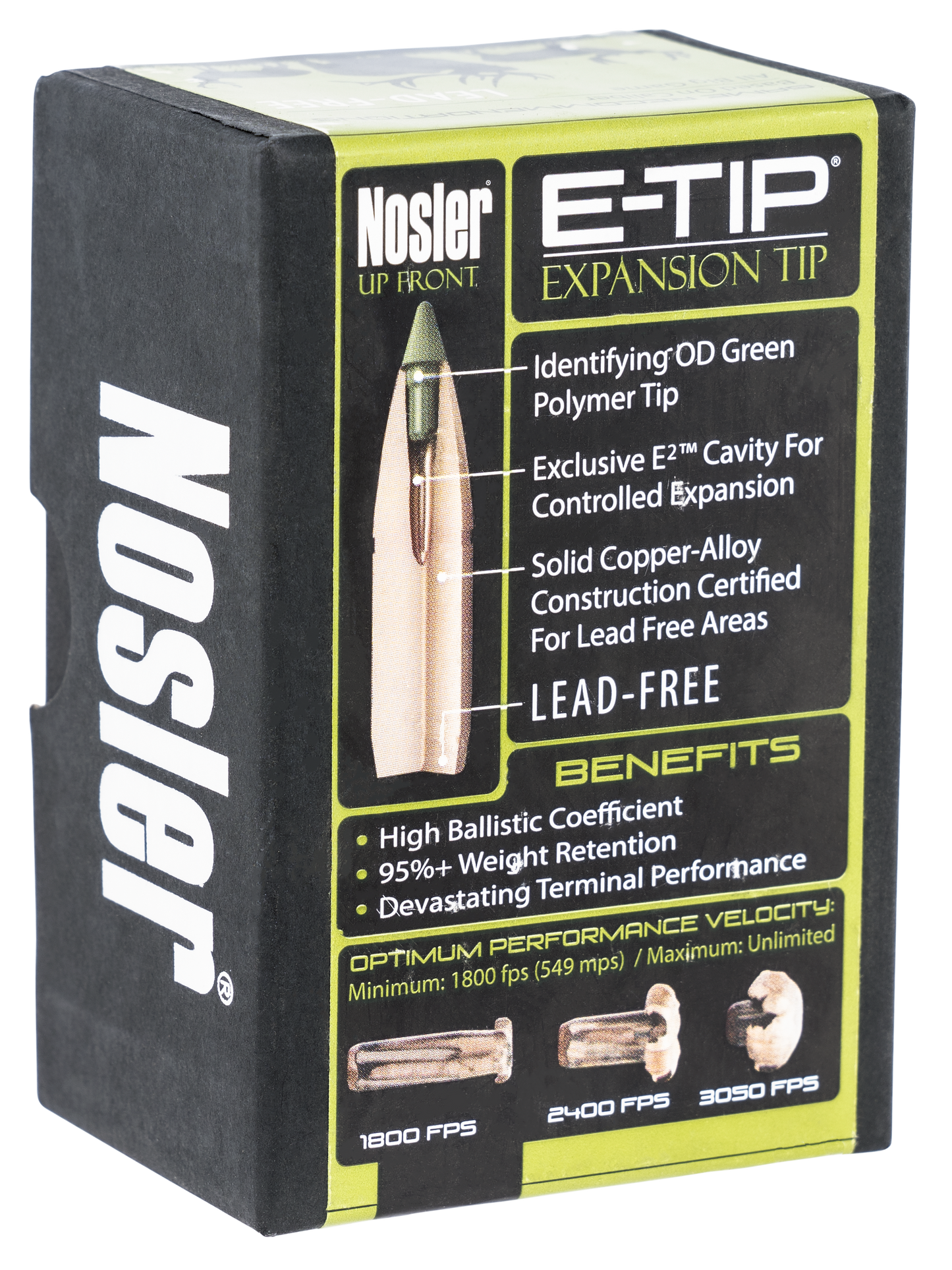 Nosler E-tip, Nos 59180 E-tip 308 180 Sptzr 50
