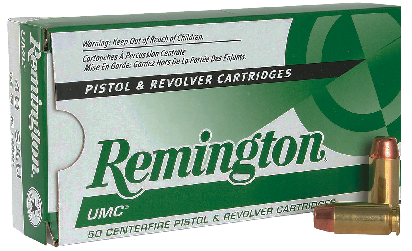 Remington Ammunition Umc, Rem 23746 L40sw4 Umc 40s 165mc 50/10