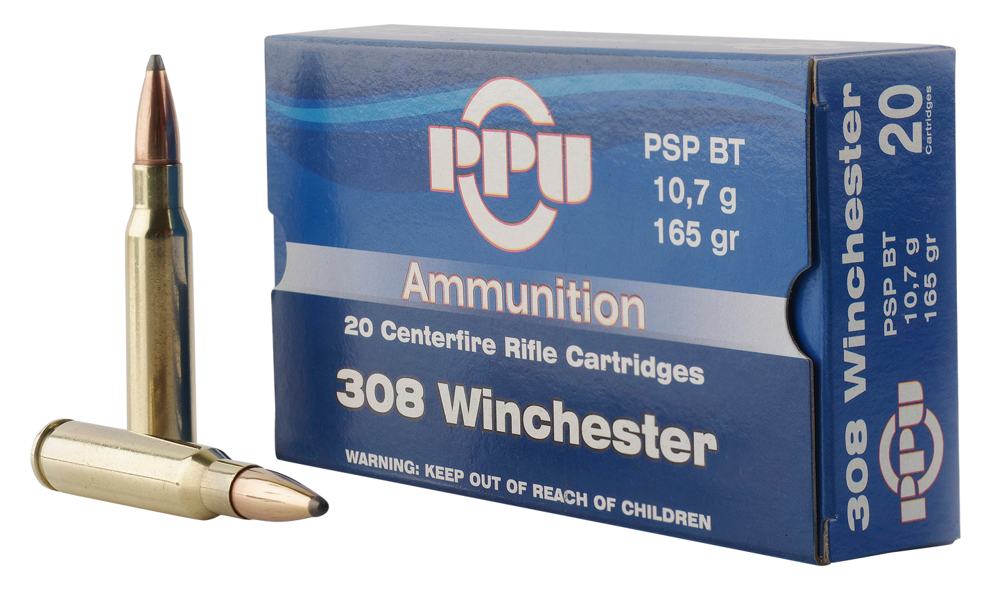 Ppu Standard Rifle, Ppu Pp3082 308 165 Pspbt 20/10