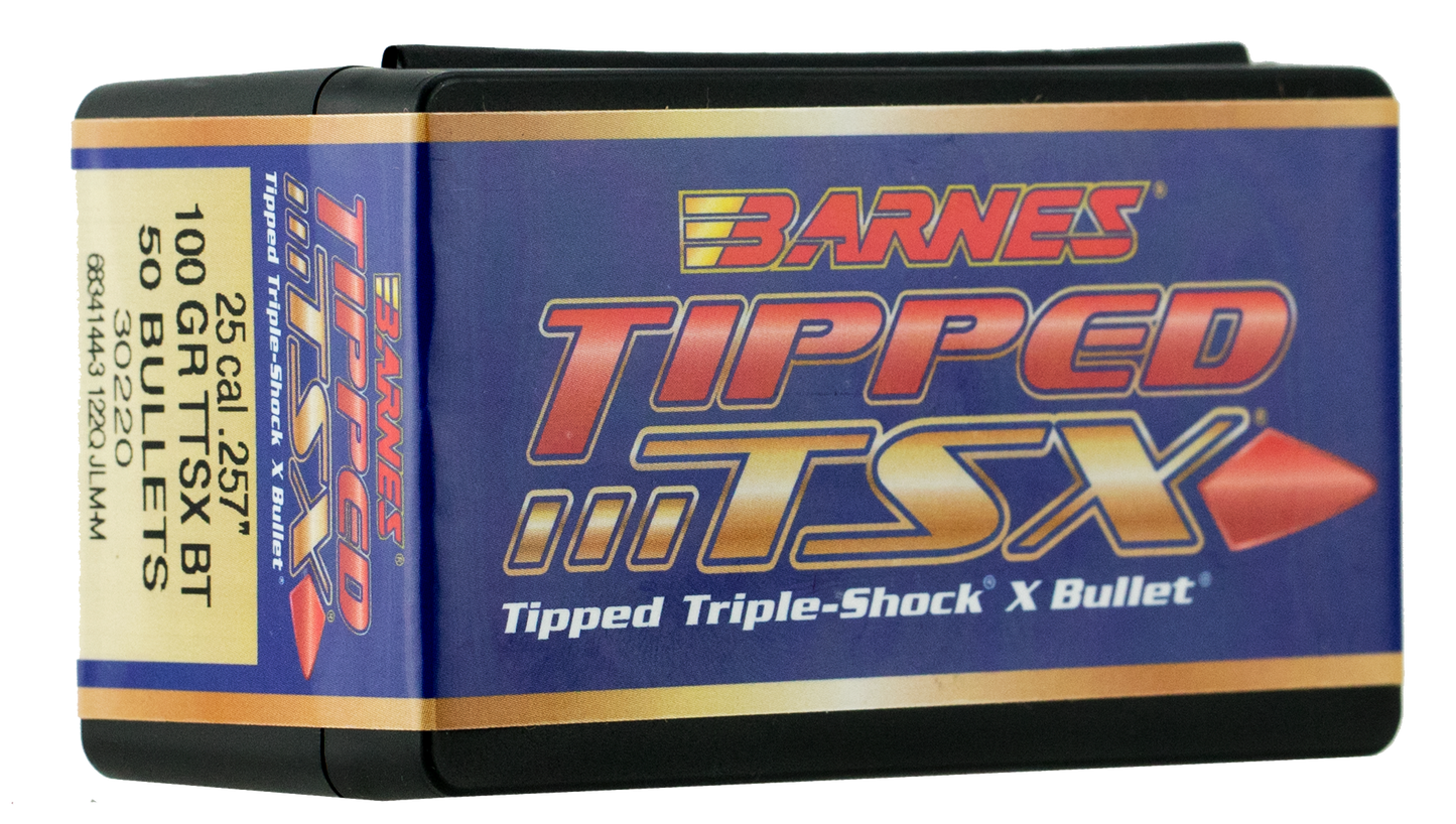 Barnes Bullets Tipped Tsx, Brns 30220 .257 100 Tipped Tsx Bt 50