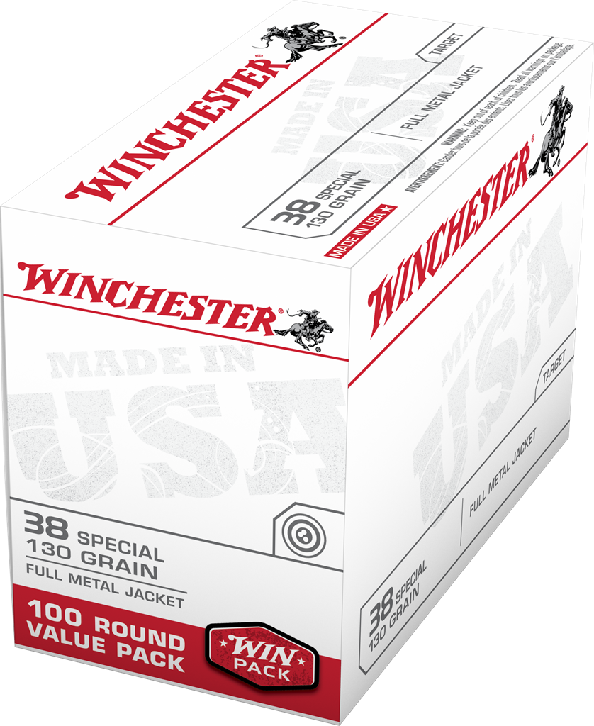 Winchester Ammo Usa, Win Usa38spvp 38sp 130 Fmj 100-05