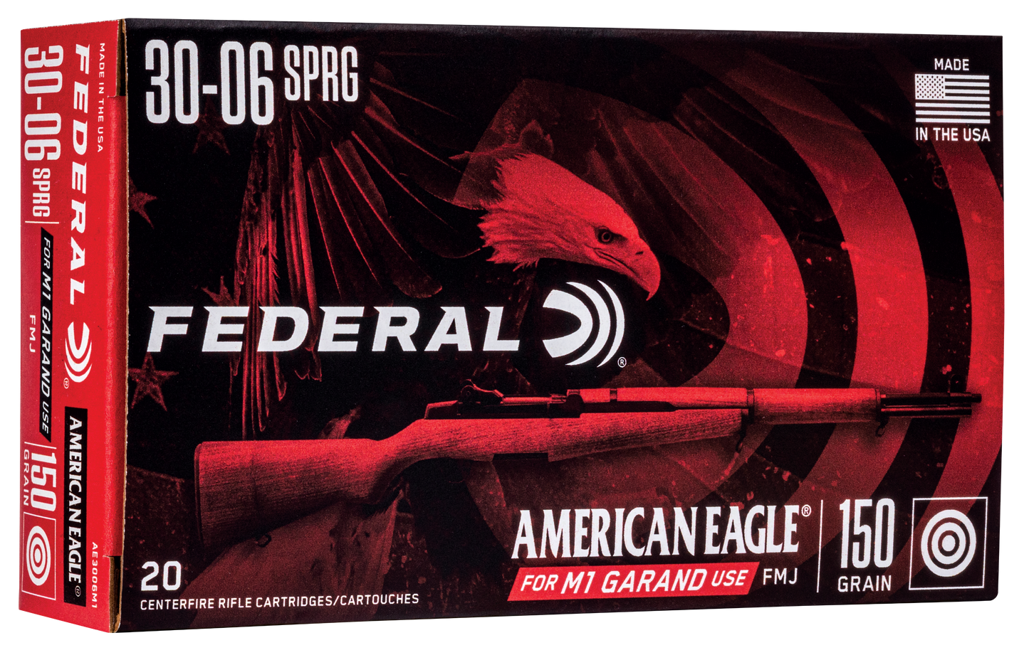 Federal American Eagle, Fed Ae3006m1 3006 150 Fmj 20/10