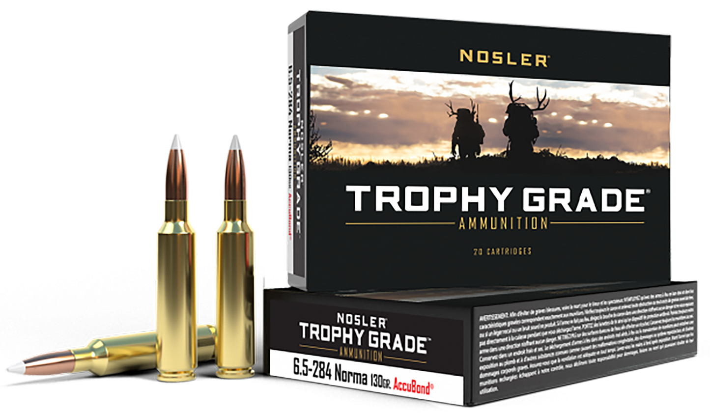 Nosler Trophy Grade, Nos 60021 Trophy 6.5x284 130 Ab 20/10