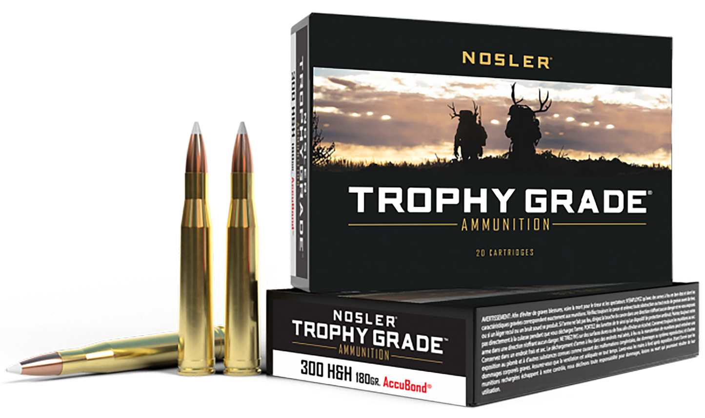 Nosler Trophy Grade, Nos 60060 Trophy 300h&h 180 Ab 20-10