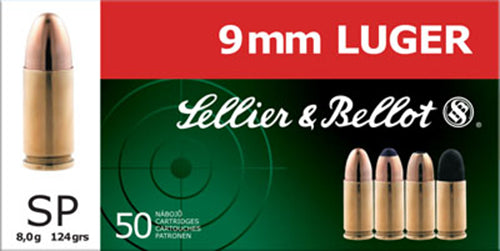 Sellier & Bellot Handgun, S&b Sb9s 9mm 124 Sp 50/20