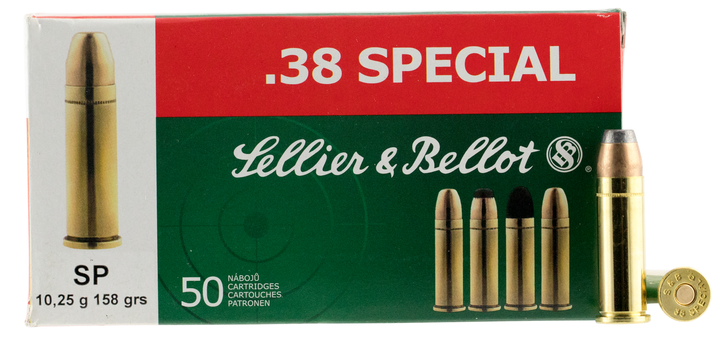 Sellier & Bellot Handgun, S&b Sb38c 38 Sp 158 Sp 50/20