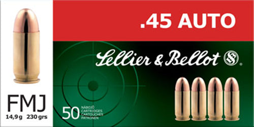 Sellier & Bellot Handgun, S&b Sb45a 45 230 Fmj 50/20