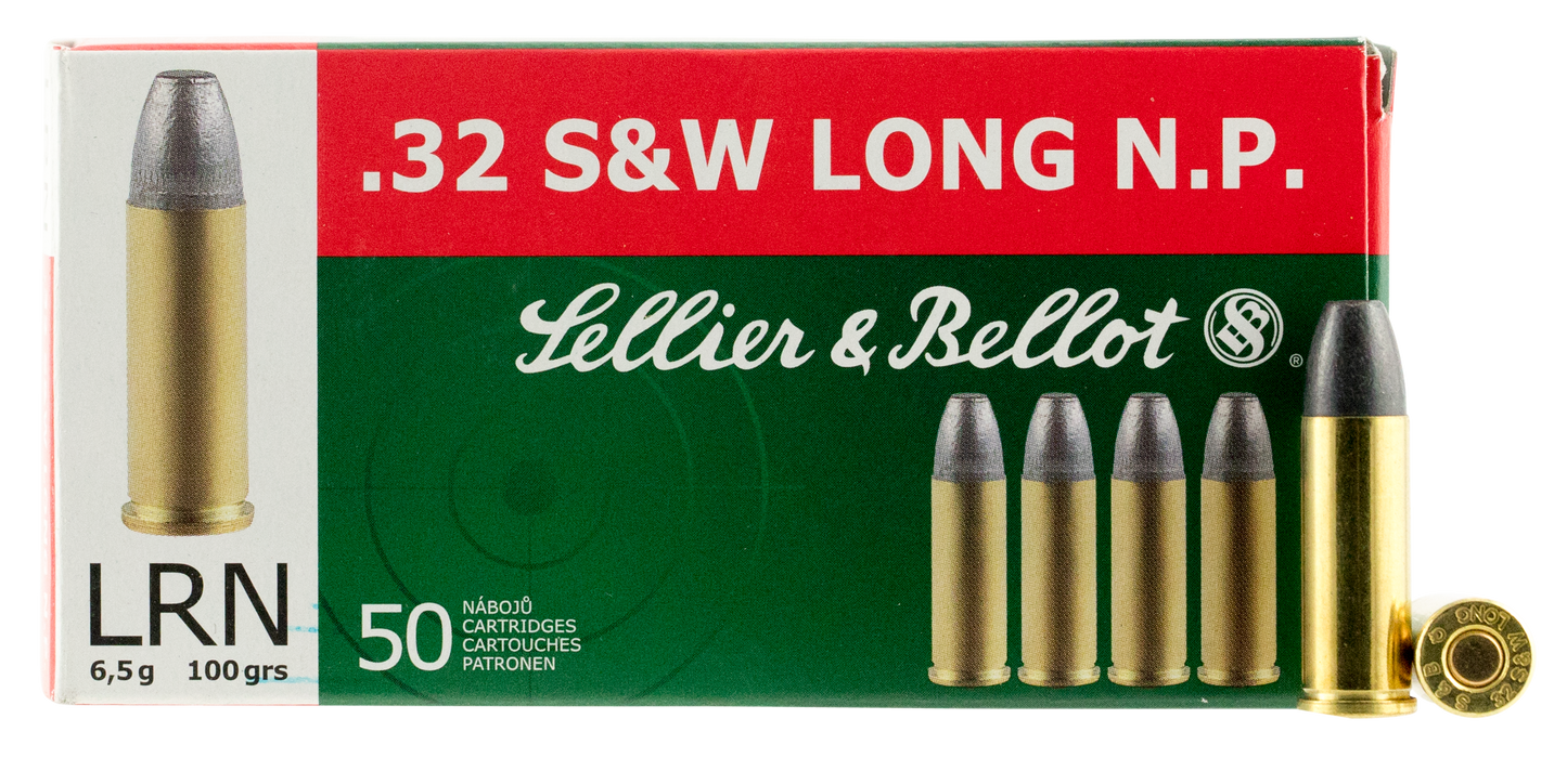 Sellier & Bellot Handgun, S&b Sb32swla 32 Swl 100 Lrn 50/30